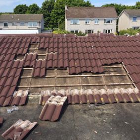 fixing tiled roof